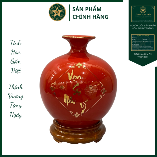BHTL - Họa Tiết "Vạn Sự Như Ý" - Vẽ Vàng 24K