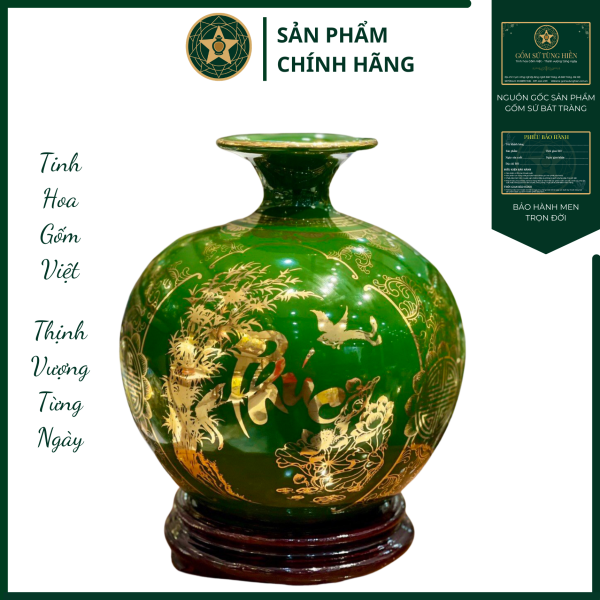 BHTL - Tam Cảnh "Phúc Lộc Thọ" - Vẽ Vàng 24K