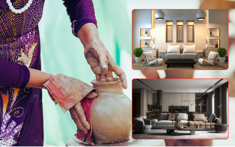 Xu hướng trang trí nội thất bằng gốm sứ 2025
